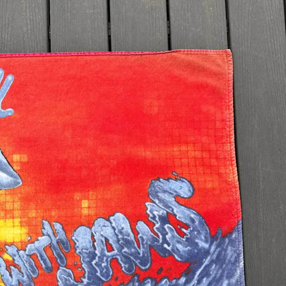 Kevingston Rugby Spirit Beach Towel Surfing with Jaws Shark Pool Swim